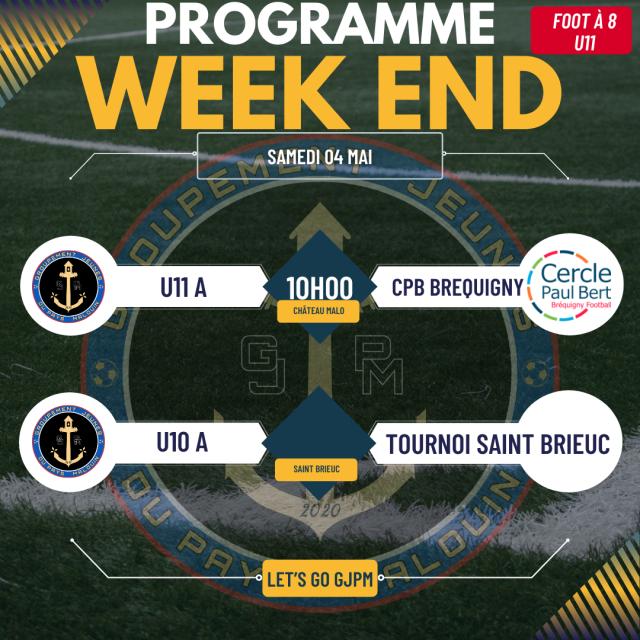 GJPM  - PROGRAMME DU 4 MAI